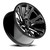 Torque Tw407C Prime Wheels Rims 20x9 6x139.7 Gloss Black W/ Milled Spokes -12mm | TW407C-20908413-12