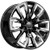 O.E. Revolution G-37 Wheels Rims 22x9 6x139.7 Gloss Black & Chrome Inserts 31mm | G37-2295031GBCI