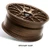 Xxr 530R Wheels Rims 19x8.5 5x114.3 Bronze 35mm | 530R986565
