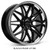Xxr 586 Wheels Rims 20x9.5 5x114.3 Black W/ Stainless Lip 35mm | 586096523