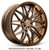Xxr 586 Wheels Rims 20x9.5 5x114.3 Flat Bronze W/ Gloss Bronze Stainless Lip 35mm | 586096565
