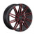 Borghini B65 Wheels Rims 18x8 5x114.3 Black W/ Red Milling 38mm | WBWW065S17O23P010F454C13