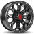 Havok 108 Wheels Rims 20x12 5x139.7 Dark Flat Black -44mm | WHKW108S34O02P019F322C31