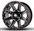 Red Dirt Road RD04 Wheels Rims 17x9 6x135 6x139.7 Matte Flat Black Machined W/ Milled Lip -12mm | WRDW004S14O06P077F311C26