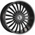 Velocity Vw11 Wheels Rims 22x9 5x115 5x120 Black Machined W/ Milled Lip 13mm | WVWW011S38O11P052F036C14