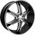 Velocity Vw935 Wheels Rims 26x9.5 5x115 5x120 Matte Flat Black W/ Milled Lip And Chrome Inserts 13mm | WVWW935S50O11P052F191C14