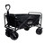 OFFGRID Outdoor Gear Wagon Cart Black Polyester - Collapsible Heavy Duty Outdoor Wagon Cart | CYC FC-100-BLK