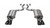 Corsa Performance Exhaust 3.0" Axle-Back Dual Rear Exit with Twin 4.0" Black PVD Pro-Series Tips | COR 21002BLK