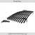 APS Black Stainless Steel Billet Grille | APS GR20HED60J