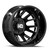 Luxxx Hd Dually Lhd37 Wheels Rims 17x6.5 8x200 Gloss Black Milled -140mm