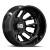 Luxxx Hd Dually Lhd39 Wheels Rims 17x6.5 8x165.1 Gloss Black Milled -140mm