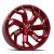 Luxxx Lff Lff 04-Alfa Wheels Rims 24x10 6x139.7 Brushed Face Roja Red 35mm | LFF04241061397+35D-R20