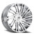 Luxxx Alloys Lux 17V Wheels Rims 22x9 6x120 6x132 Chrome 33mm | LUX17V2296120132+33C-C