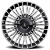 Luxxx Alloys Lux 49 Wheels Rims 22x9 5x114.3 5x120 Gloss Black Machined 35mm | LUX4922951143120+35B-A2