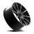 Luxxx Alloys Lux 51 Wheels Rims 20x8.5 5x108 5x114.3 Satin Black Machined 35mm | LUX51208551081143+35B-B2