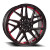 Venom 48 Wheels Rims 17x8 5x112 5x114.3 Satin Black W/ Red Line 35mm | VEN4817851121143+35B-B17
