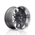 Corsart R508 Alcatraz Wheels Rims 22x8.5 5x120.65 Matte Gunmetal Milled W/ Diamond Cut Lip 6mm | R508228561500