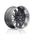 Corsart R508 Alcatraz Wheels Rims 22x8.5 5x139.7 Matte Gunmetal Milled W/ Diamond Cut Lip 6mm | R508228585500