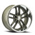 Resto R103 Maverick Wheels Rims 24x10 5x127 Milled Textured Gunmetal W/ Diamond Cut Lip 5mm | R1032400735712