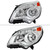 Spec-D Chrome Headlight with Clear Lens and Amber Reflector | SPE 2LH-EQIX10-L-GO
