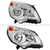 Spec-D Chrome Headlight with Clear Lens and Amber Reflector | SPE 2LH-EQIX10-R-GO