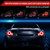 Spec-D Full LED Tail Light with Gloss Black Housing and Clear Lens | SPE LT-G37082BRLED-SQ-RS