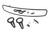 Rough Country UTV Rear View Mirror - Convex - 17 Inch x 3 Inch - 175 Inch Mount | DHTP 99005