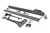 Rough Country Jeep 50 Inch Straight LED Light Bar Upper Windshield Kit w/ Dual-Row Black Series LED - White DRL (20-22 Gladiator JT, 18-22 Wrangler JL) | DHTP 70067