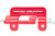 Rough Country 2 Inch Leveling Kit - Aluminum - Red - Chevy/GMC 1500 Truck (07-18) SUV (07-20) | DHTP 1313
