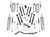 Rough Country 4 Inch Lift Kit - X-Series - M1 - Jeep Wrangler TJ 4WD (1997-2006) | DHTP 66140