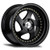 Avid.1 Av-19 Wheel 15x8 4x100 Black w/ Gold Rivets 25mm AV1915804C25BG
