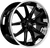 Lexani Circuit Wheels Rims 20x9 Blank Custom Drilled Gloss Black W/ Stainless Chrome Lip 15mm | 710-2090-00-15FBS
