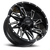 Impact Off-Road 814 Wheels Rims 17x9 6x135 Gloss Black Milled 0mm | 814NGB-79066-00