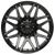 X-Drive Crank Wheels Rims 22x10 6x135 Gloss Black W/ Machined Brushed Tint -25mm | X002GBBT-221066-25