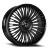 Dolce Luxury Razzo Wheels Rims 24x10 6x135 6x139.7 Matte Black W/ Gloss Black Lip 35mm | RAZZO-241036GLMBF