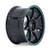 Rotiform Rc208 Bpu Wheels Rims 19x10.5 5x114.3 Gloss Black W/ Teal Stripe 40mm | RC208BL19051240