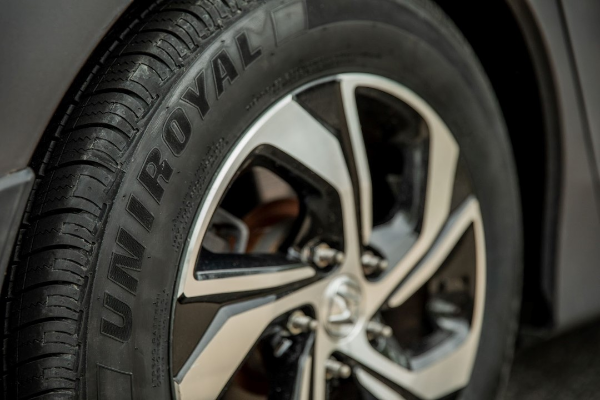 Uniroyal Today: Closeup of uniroyal tire