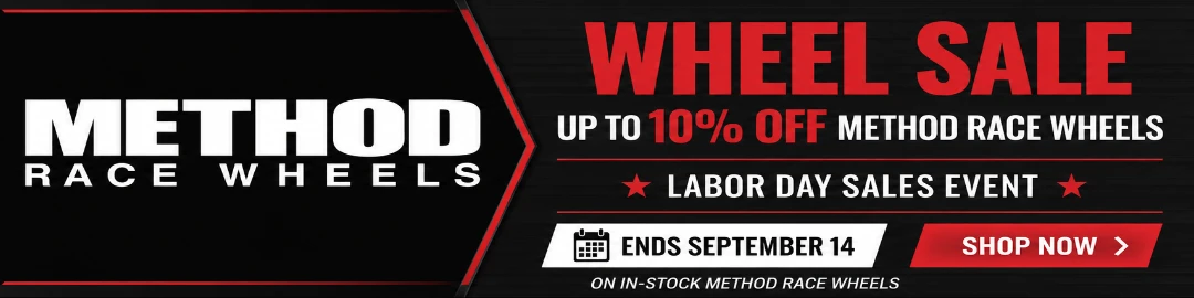 Up to 10% off Method Race Wheels Labor Day sale