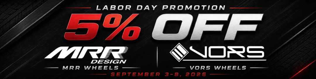 5% off MRR Wheels and Vors Wheels Labor Day promotion