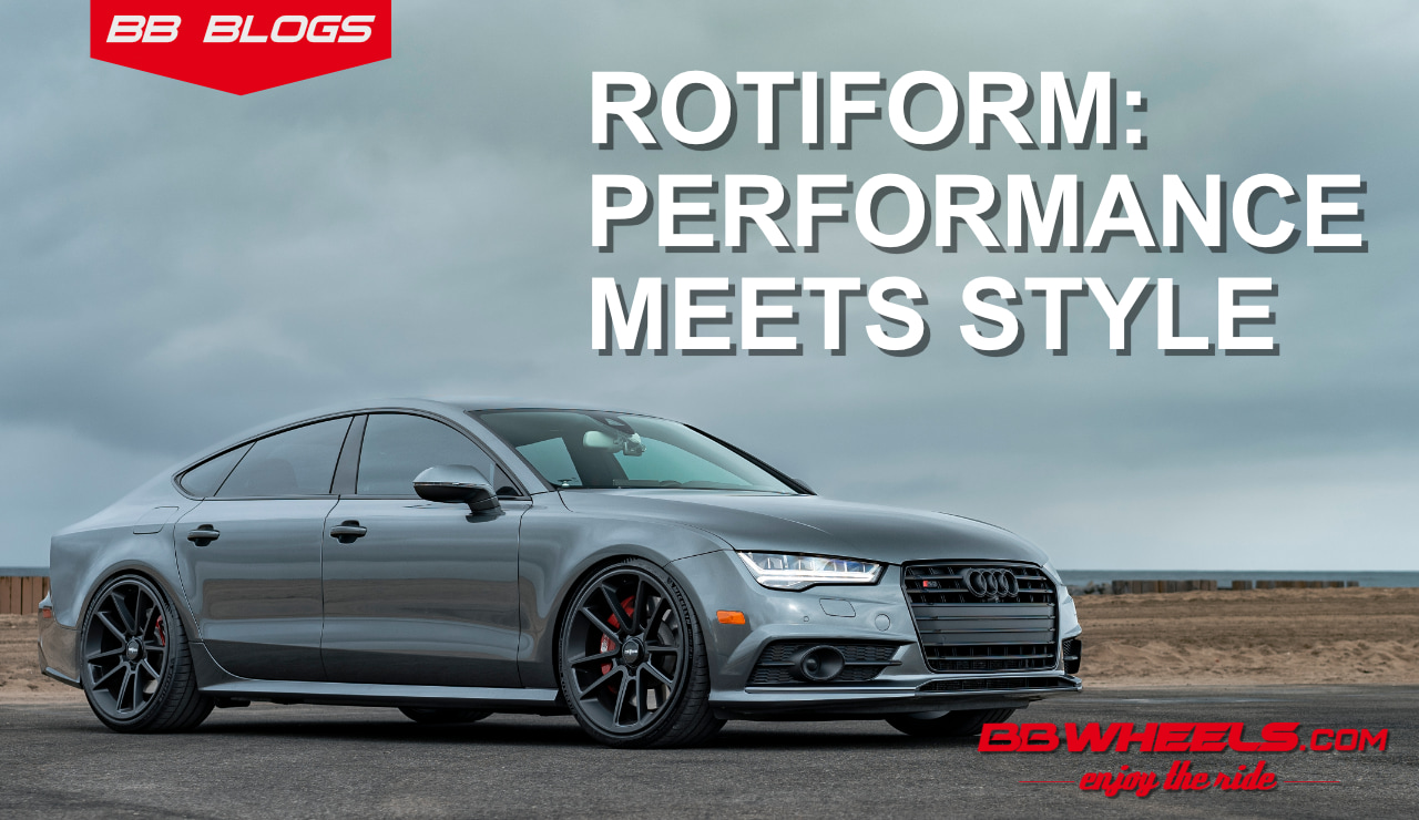 Stylish Rotiform aftermarket wheel showcasing precision design and innovative craftsmanship.