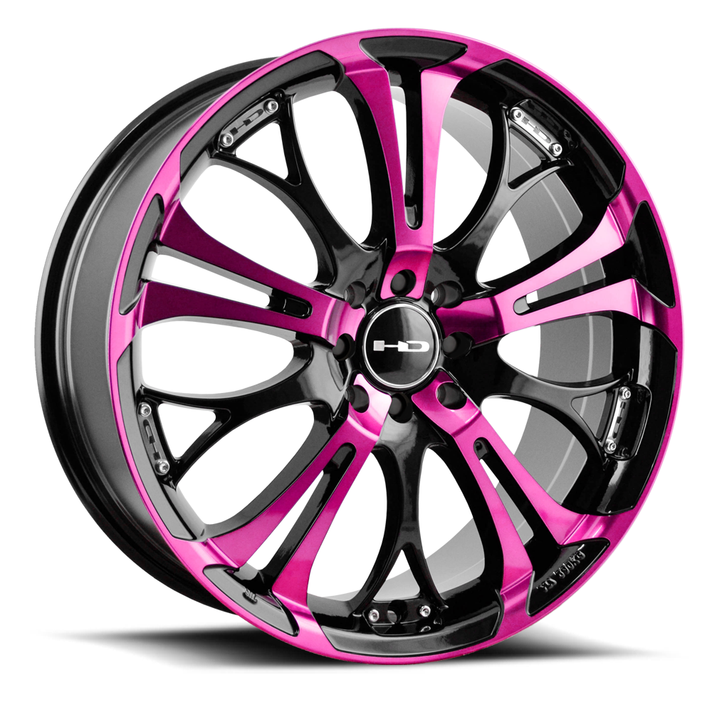 Hd Spinout Wheels Rims 18x7.5 4x100 4x114.3 Pink 40mm