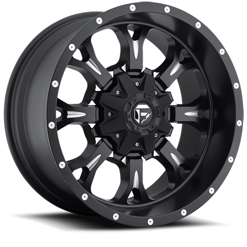 Fuel D517 Krank 20x9 8x170 Matte Black Milled 1mm Wheels