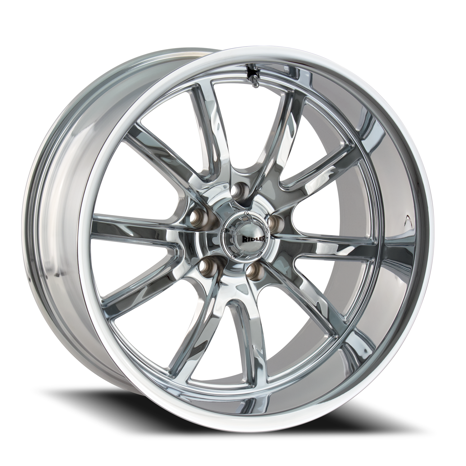Ridler 650 18x8 5x120.65/5x4.75 Chrome 0mm Wheels | BB Wheels