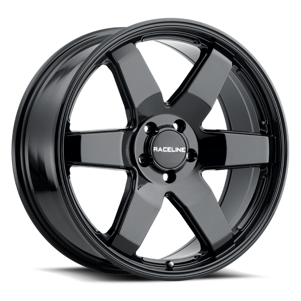 Raceline 942B Addict Wheels Rims 18x8 6x132 Gloss Black 35mm