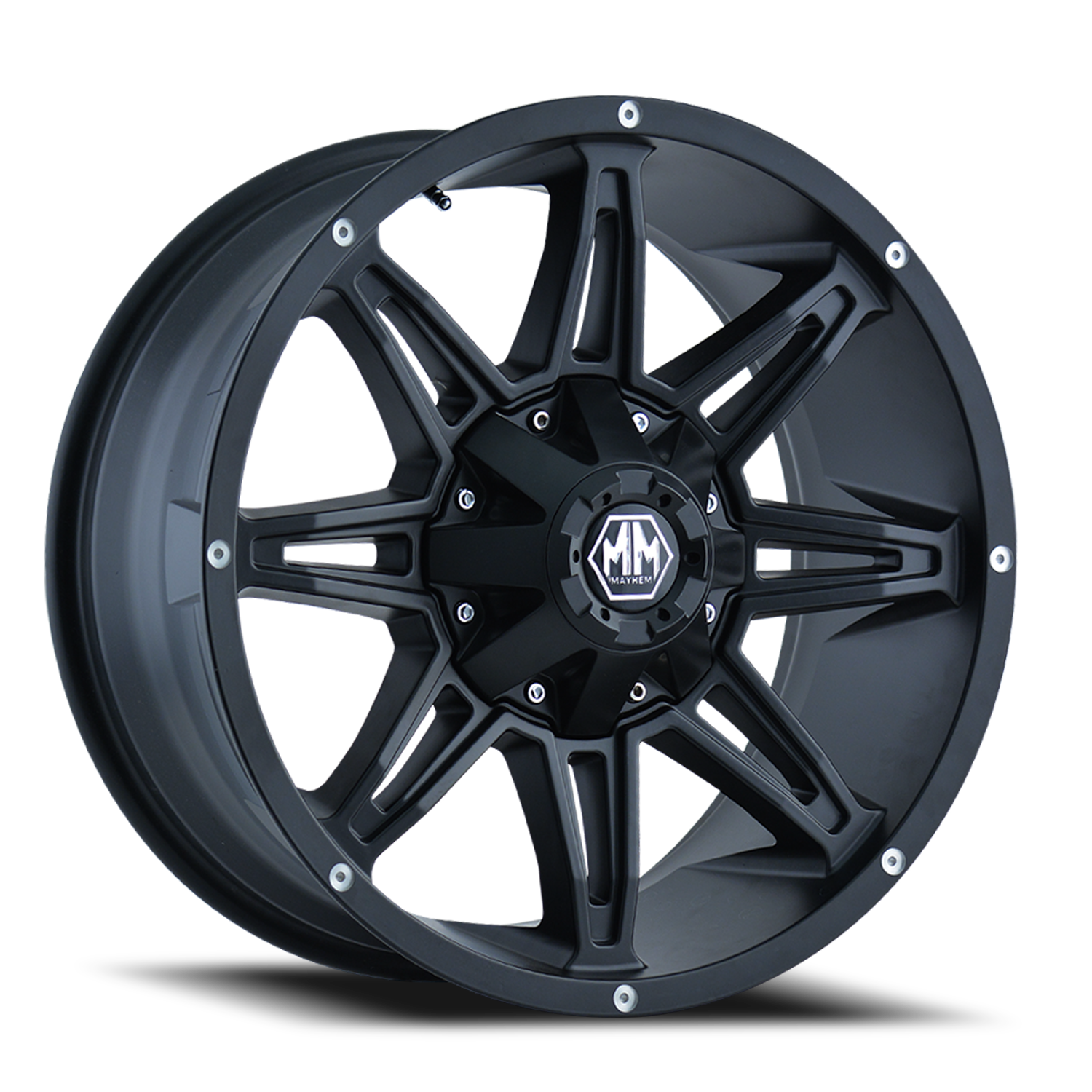 Mayhem ブラックメタル　BLACKL Black Rock Mayhem Gloss Black | 4x4 Rims For 4WD & SUV | NYC Wheels