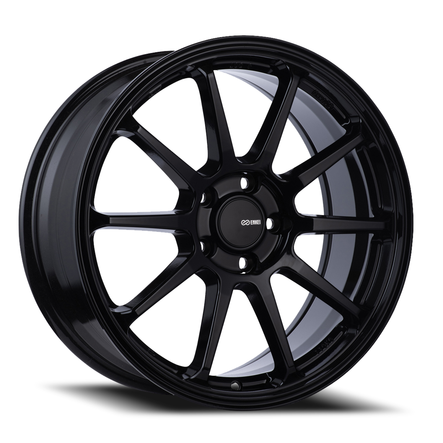 希少　ENKEI10インチホイールpcd110 Enkei Px-10 16x7 5x114.3/5x4.5 Gloss Black 45mm Wheels