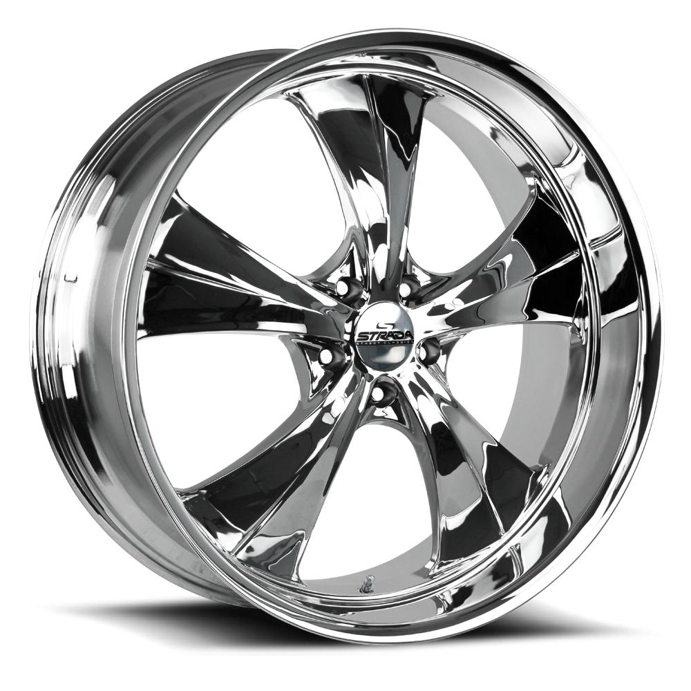 Strada Street Classics C02 Old Skool 24x10 6x139.7 Chrome 24 Wheels