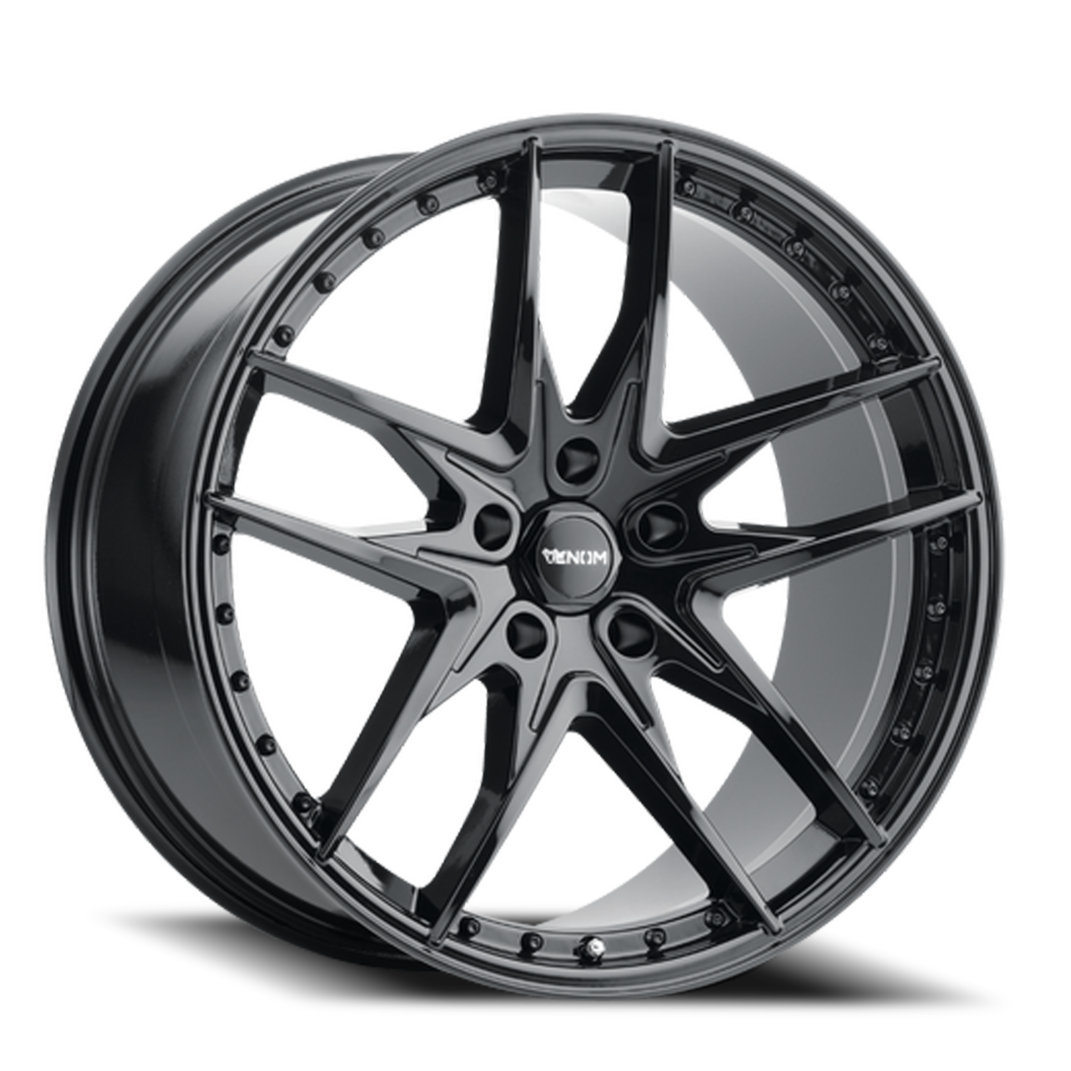 Venom 38 20x9 5x112 Gloss Black 35mm Wheels