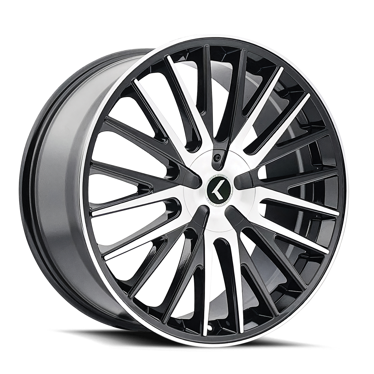 Kraze Kr185 Down 17x8 5x112 5x120 Black Machined 38mm Wheels