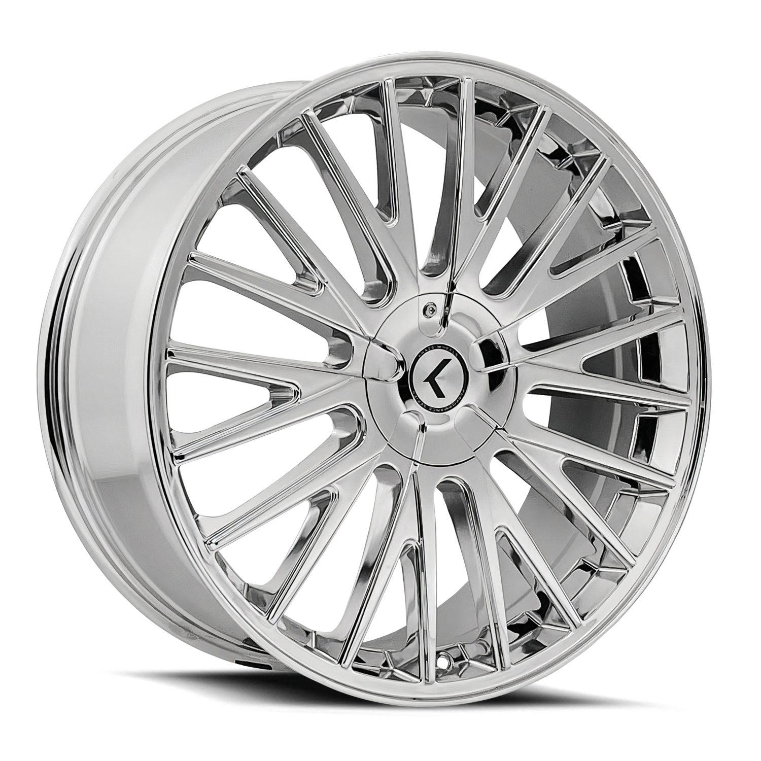 Kraze Kr185 Down 20x8.5 5x108 5x114.3 Chrome 38mm Wheels